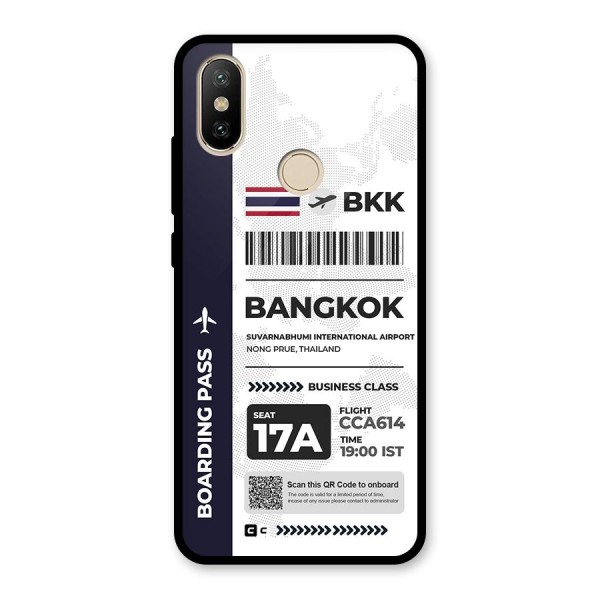 International Boarding Pass Bangkok Metal Back Case for Redmi A2