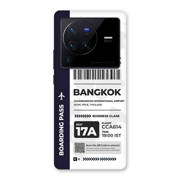International Boarding Pass Bangkok Back Case for Vivo X80 Pro