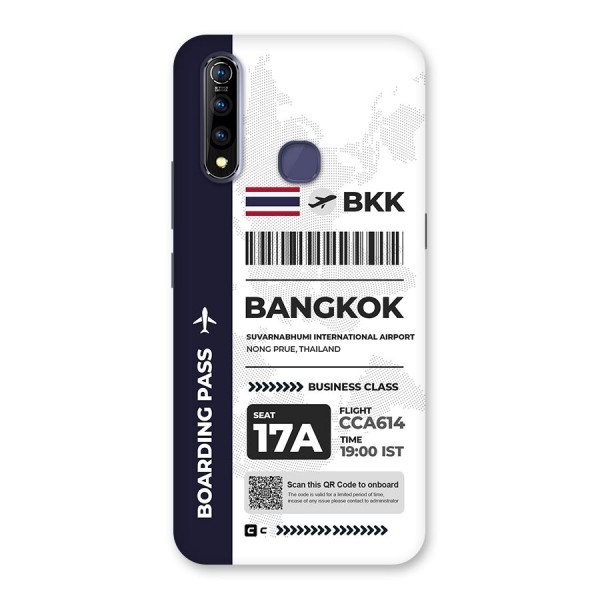 International Boarding Pass Bangkok Back Case for Vivo Z1 Pro