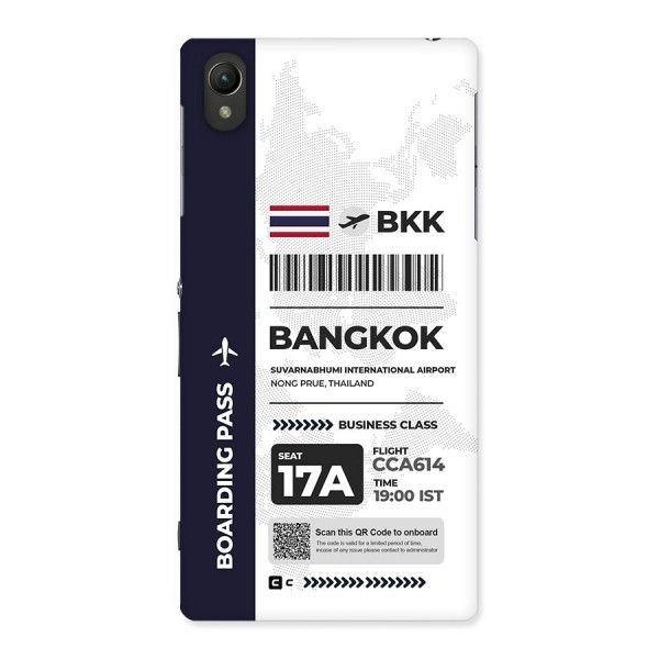 International Boarding Pass Bangkok Back Case for Xperia Z1