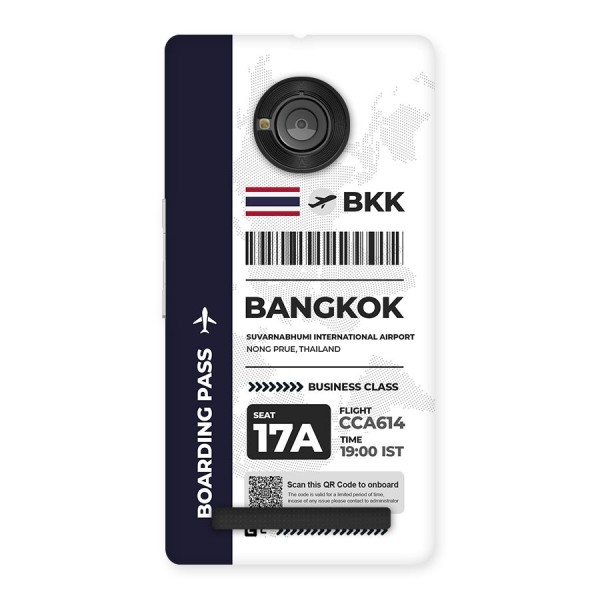 International Boarding Pass Bangkok Back Case for Yuphoria