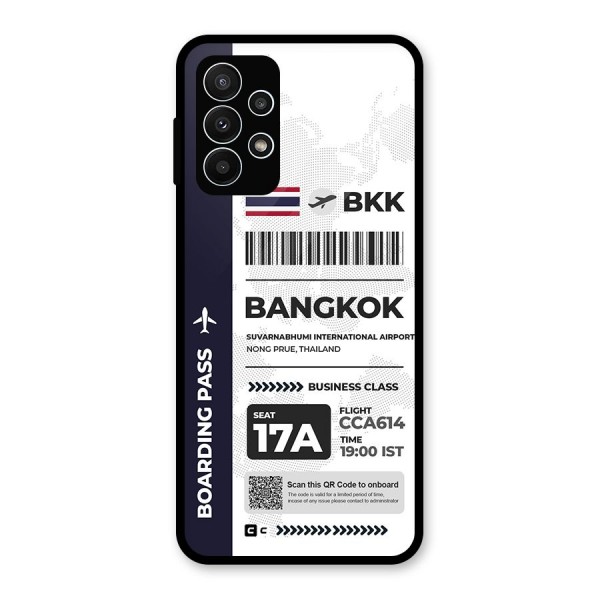 International Boarding Pass Bangkok Glass Back Case for Galaxy A23