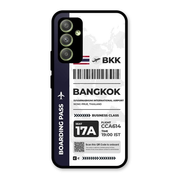 International Boarding Pass Bangkok Glass Back Case for Galaxy A54