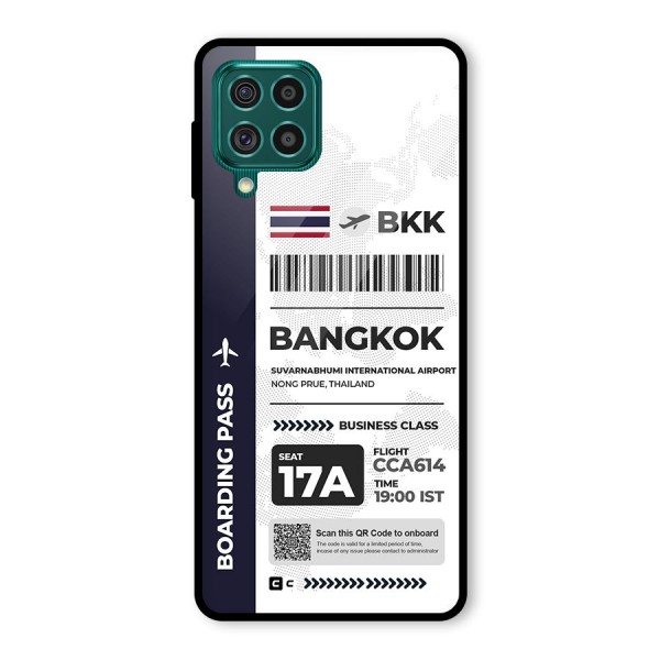 International Boarding Pass Bangkok Glass Back Case for Galaxy F62