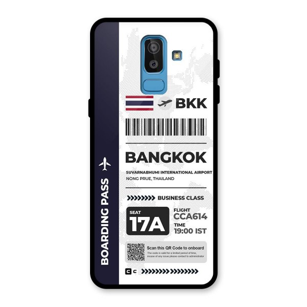 International Boarding Pass Bangkok Glass Back Case for Galaxy J8