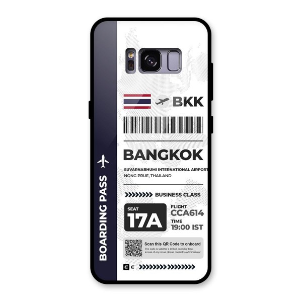 International Boarding Pass Bangkok Glass Back Case for Galaxy S8