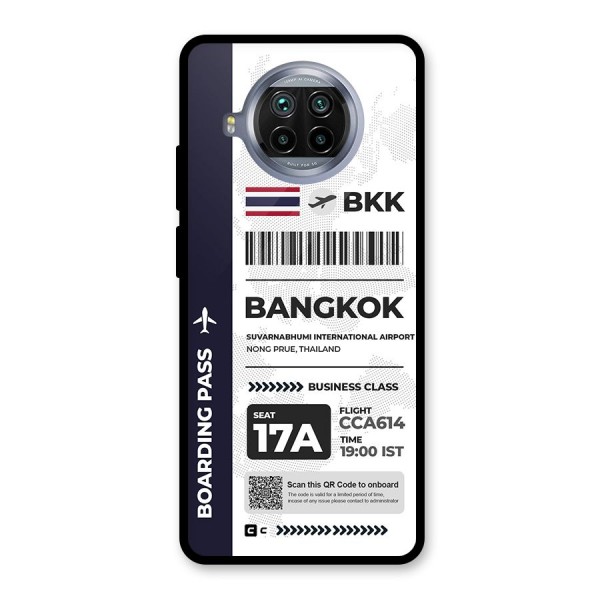 International Boarding Pass Bangkok Glass Back Case for Mi 10i