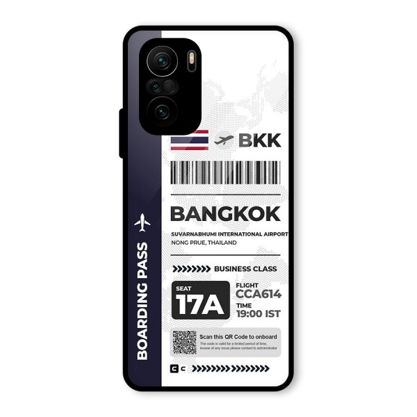 International Boarding Pass Bangkok Glass Back Case for Mi 11x