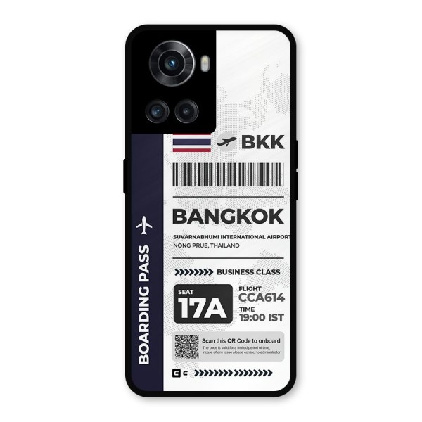 International Boarding Pass Bangkok Glass Back Case for OnePlus 10R