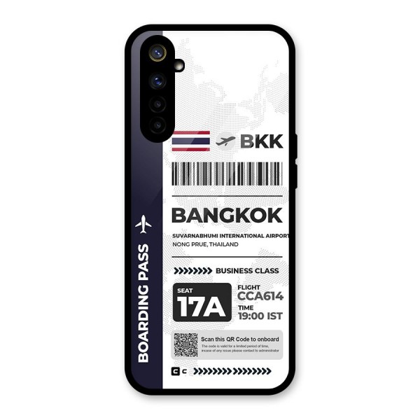 International Boarding Pass Bangkok Glass Back Case for Realme 6