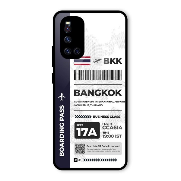 International Boarding Pass Bangkok Glass Back Case for Vivo V19