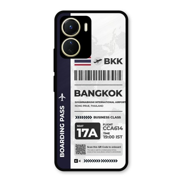 International Boarding Pass Bangkok Metal Back Case for Vivo Y16