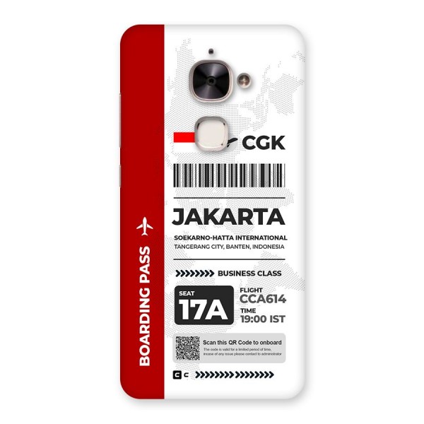 International Boarding Pass Jakarta Back Case for Le 2