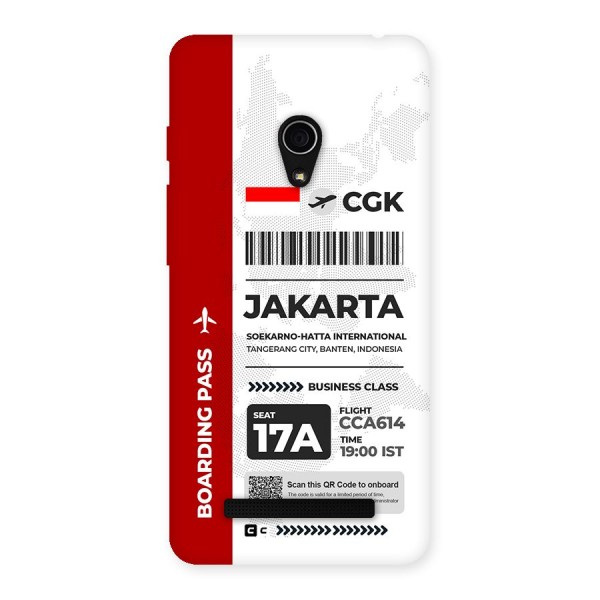 International Boarding Pass Jakarta Back Case for Zenfone 5