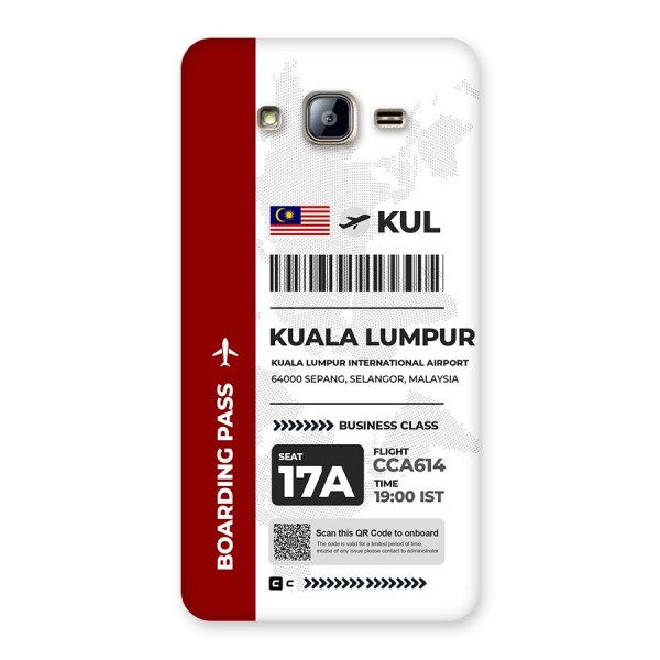 International Boarding Pass Kuala Lumpur Back Case for Galaxy On5