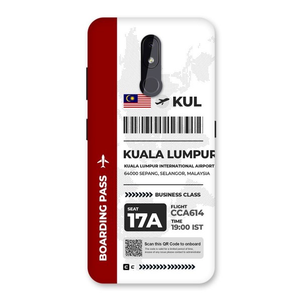 International Boarding Pass Kuala Lumpur Back Case for Nokia 3.2