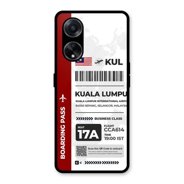 International Boarding Pass Kuala Lumpur Back Case for Oppo F23