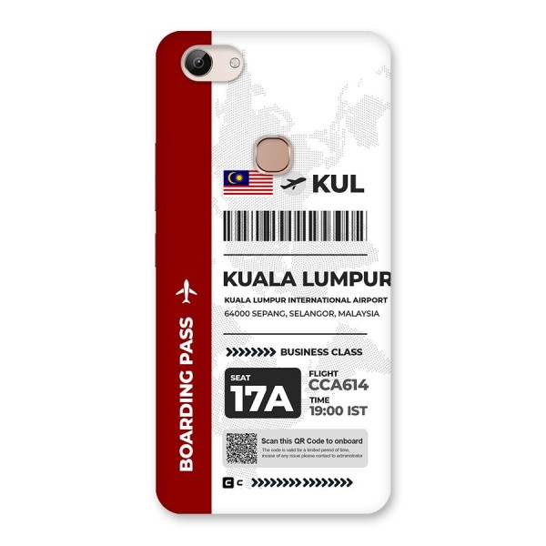 International Boarding Pass Kuala Lumpur Back Case for Vivo Y83