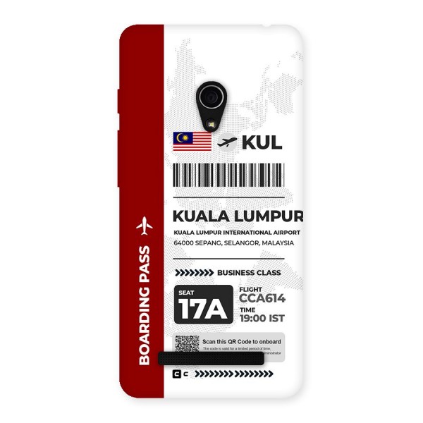 International Boarding Pass Kuala Lumpur Back Case for Zenfone 5