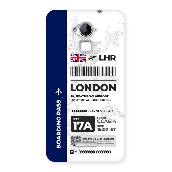 International Boarding Pass London Back Case for Coolpad Note 3