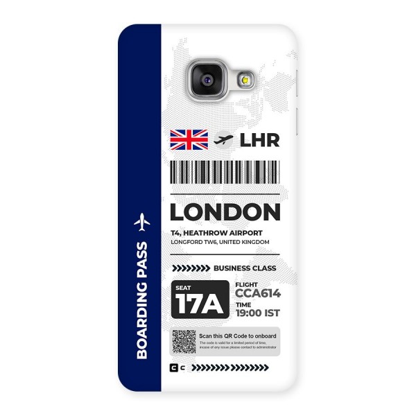 International Boarding Pass London Back Case for Galaxy A3 (2016)