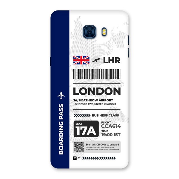 International Boarding Pass London Back Case for Galaxy C7 Pro