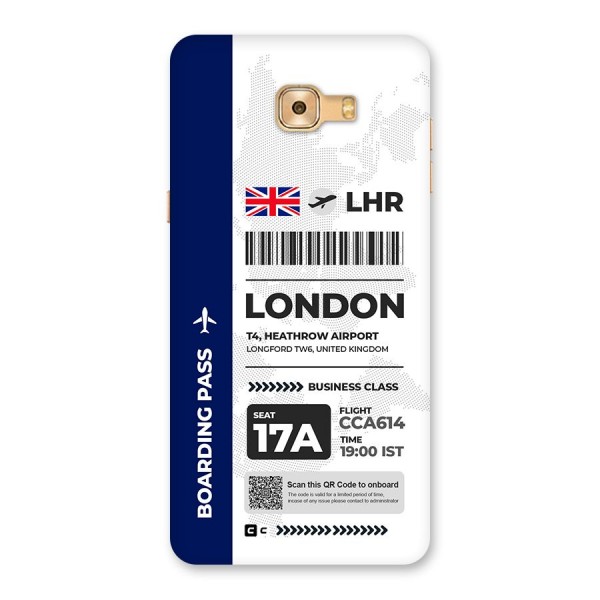 International Boarding Pass London Back Case for Galaxy C9 Pro