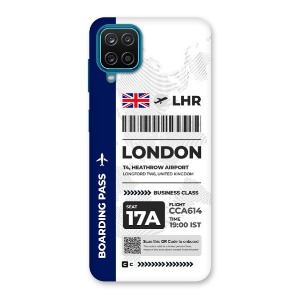 International Boarding Pass London Back Case for Galaxy F12