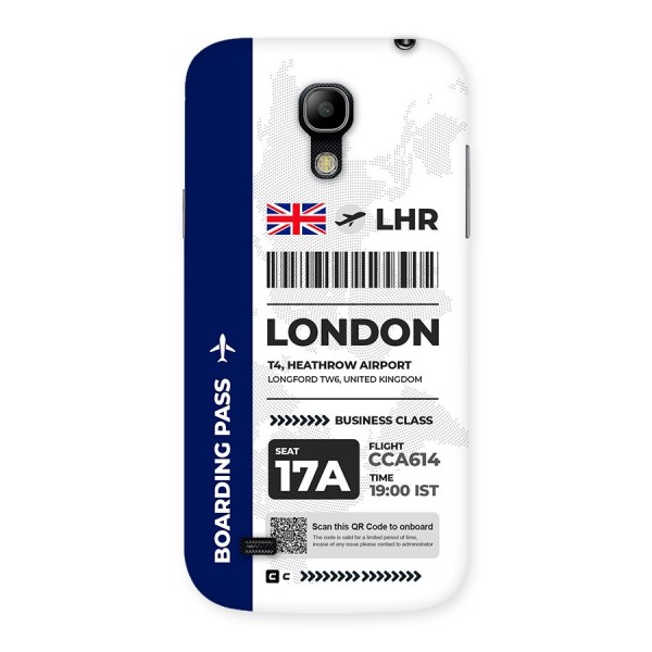 International Boarding Pass London Back Case for Galaxy S4 Mini