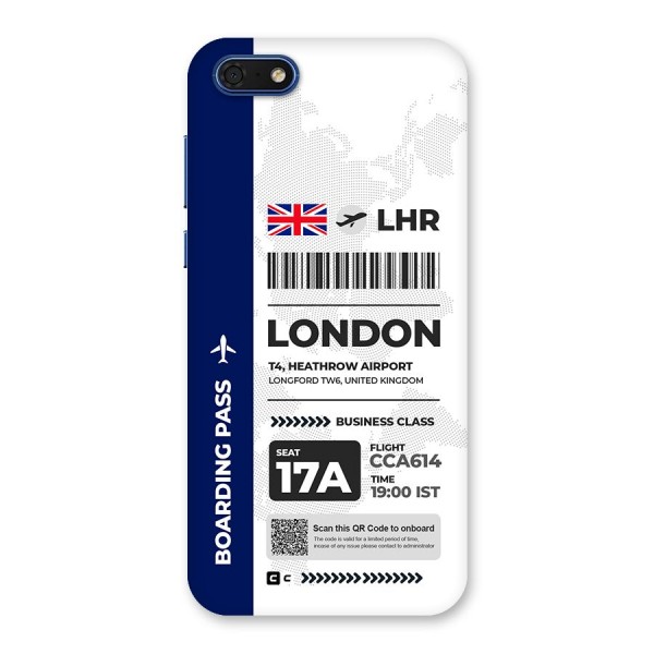 International Boarding Pass London Back Case for Honor 7s