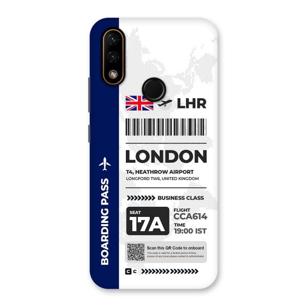 International Boarding Pass London Back Case for Lenovo A6 Note