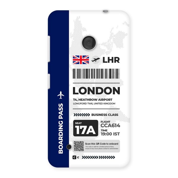 International Boarding Pass London Back Case for Lumia 530