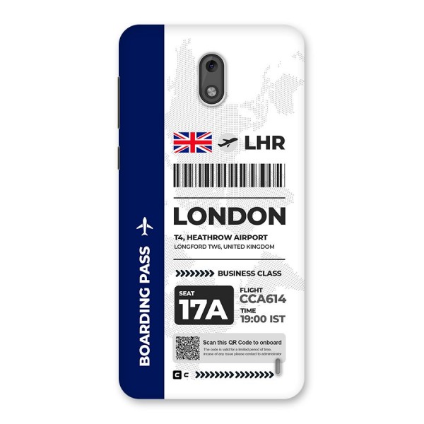 International Boarding Pass London Back Case for Nokia 2