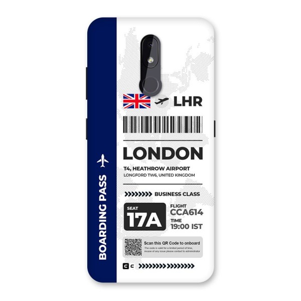 International Boarding Pass London Back Case for Nokia 3.2