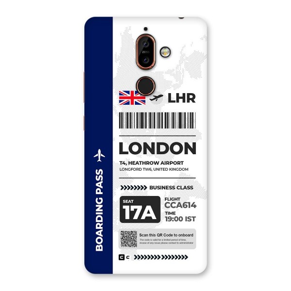 International Boarding Pass London Back Case for Nokia 7 Plus