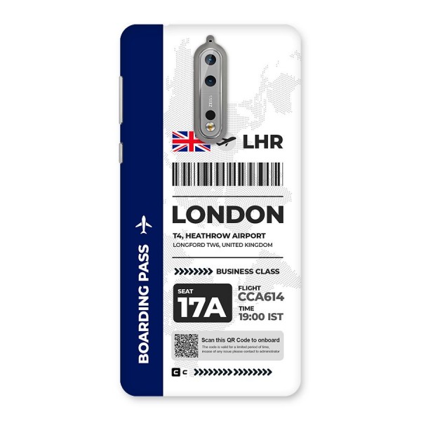 International Boarding Pass London Back Case for Nokia 8