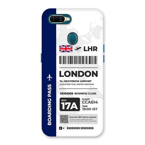 International Boarding Pass London Back Case for Oppo A11k