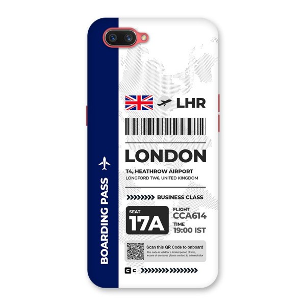 International Boarding Pass London Back Case for Oppo A3s