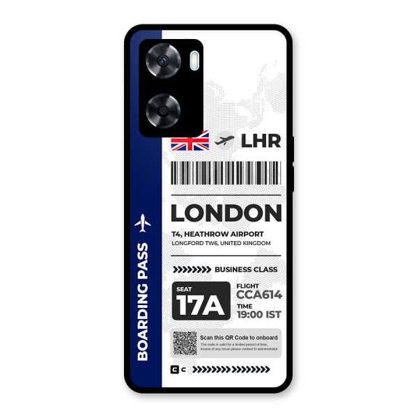 International Boarding Pass London Back Case for Oppo A77s