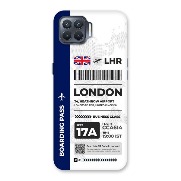 International Boarding Pass London Back Case for Oppo F17 Pro