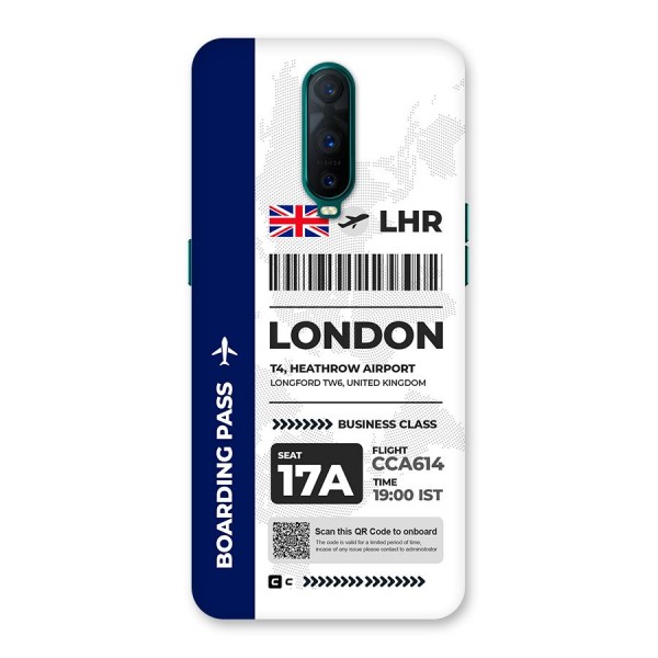 International Boarding Pass London Back Case for Oppo R17 Pro