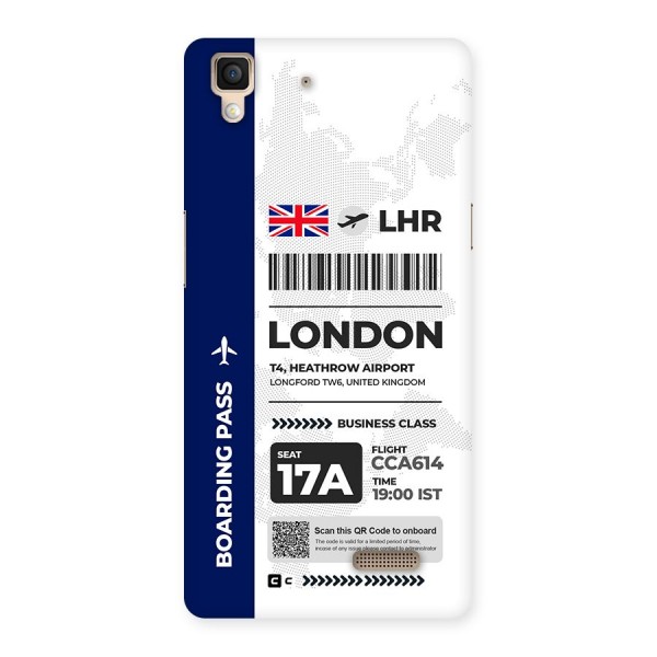 International Boarding Pass London Back Case for Oppo R7