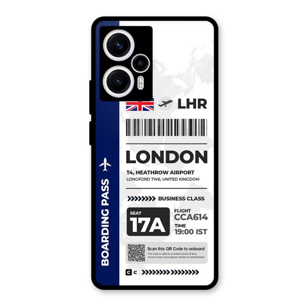 International Boarding Pass London Back Case for Poco F5