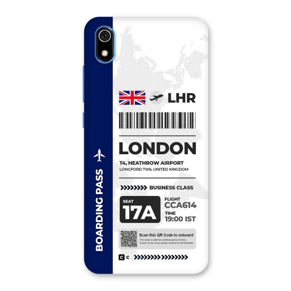 International Boarding Pass London Back Case for Redmi 7A