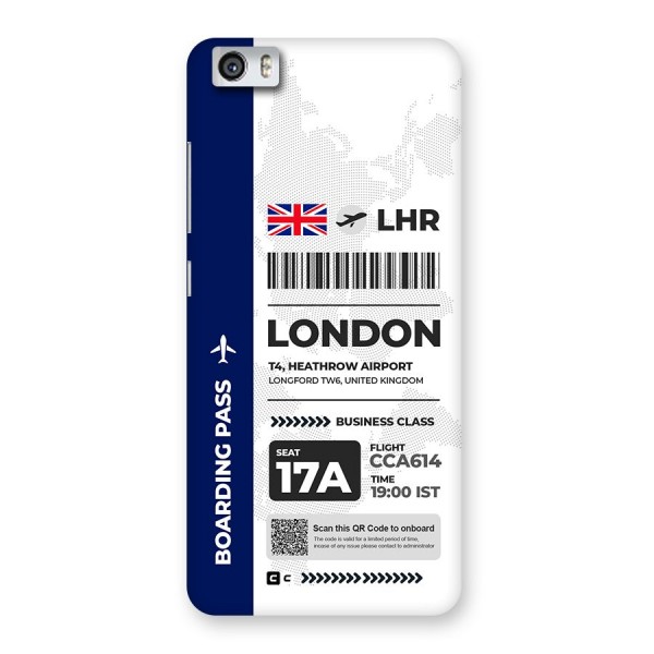 International Boarding Pass London Back Case for Redmi Mi 5