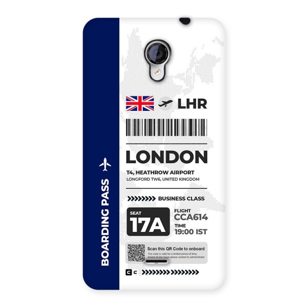 International Boarding Pass London Back Case for Unite 2 A106