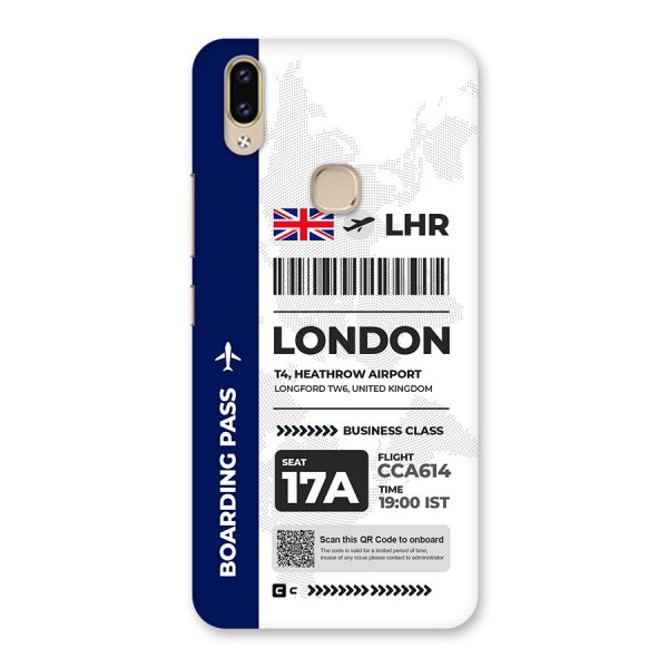 International Boarding Pass London Back Case for Vivo V9