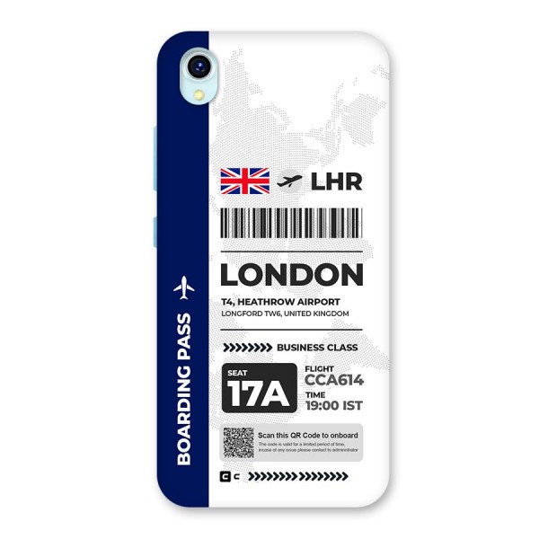 International Boarding Pass London Back Case for Vivo Y1s