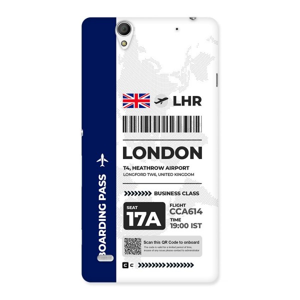 International Boarding Pass London Back Case for Xperia C4