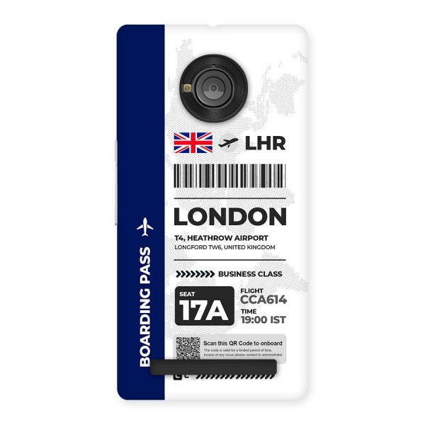 International Boarding Pass London Back Case for Yuphoria